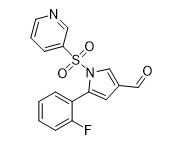 5 (2-Fluorophenyl) - 1 (3-Pyridinylsulfonyl) - polvere gialla di 1H-Pyrrole-3-Carboxaldeh CAS 81677-11-8