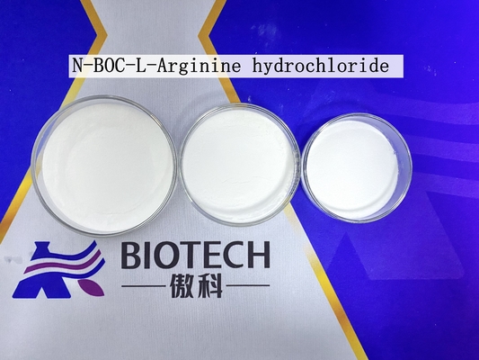 N-BOC-L-arginina cloridrato CAS 35897-34-8 Polvere bianca Purezza 98% Punto di fusione 109°C Condizioni di conservazione Sigillato a secco