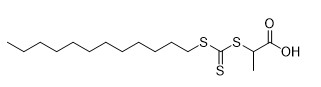 Acido propionico CAS No del reagente 2 della ZATTERA (Dodecylthiocarbonothioylthio). 558484-21-2 C16H30O2S3 97%