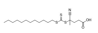 4-Cyano-4-dodecylsulfanylcarbothioylsulfanylpentanoic CAS No acido. 870196-80-8 bianco sporco C19H33NO2S3 per ingiallire solido