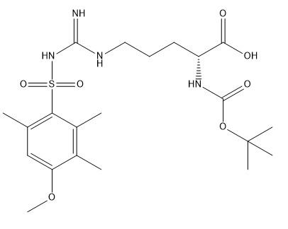 Derivati CAS 200122-49-2 Boc-D-Arg (Mtr) - OH C21H34N4O7S dell'aminoacido di purezza 98%