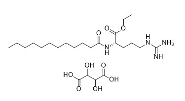 Tartrato sano C24H46N4O9 degli additivi alimentari del COA N Alpha Lauroyl Arginine Ethyl Ester