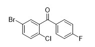 (5-Bromo-2-Chlorophenyl) (4-Fluorophenyl) polvere bianca di purezza 98% di Methanone 915095-85-1