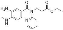 N etilica [benzoile 3-amino-4- (methylamino)] - N-pyridin-2-yl-beta-alaninate CAS No .212322-56-0 bianco a polvere giallo-chiaro