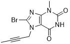 8-Bromo-7- (But-2-Ynyl) - 3-Methyl-1H-Purine-2,6 (3H, 7H) - Dione CAS No. 666816-98-4 bianco alla polvere del bianco sporco
