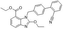 Benzimidazolo di Ethyl-2-Ethoxy-1- [[(2' - Cyanobiphenyl-4-Yl) Metile]] - 7-Carboxylate CAS 139481-41-7