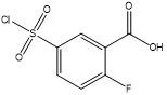 5 (Chlorosulphonyl) - 2-Fluorobenzoic composto eterociclico acido CAS No .37098-75-2