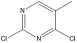 2,4-dicloro-5-metilpirimidina API intermedi CAS 1780-31-0 Purezza 98% C5H4Cl2N2