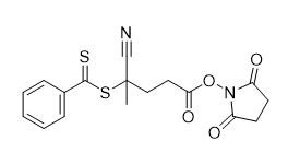 N-Succinimidyl 4-Cyano-4-(phenylcarbonotioylthio)pentanoate N. CAS 864066-74-0 C17H16N2O4S2 95%