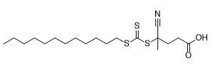 Acido 4-Cyano-4-dodecilsulfanilcarbotioilsulfanilpentanoico N. CAS 870196-80-8 C19H33NO2S3 Solido da bianco sporco a giallo