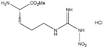 98% Purezza Polvere bianca H-Arg NO2 -OMe·HCl CAS.51298-62-5 Derivati di aminoacidi C7H16ClN5O4 Punto di fusione 157-161 °C