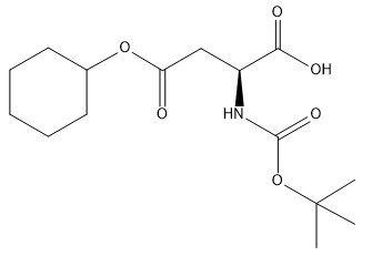 Purezza 98% CC15H25NO6 dei derivati ​​CAS n. 73821-95-1 dell'aminoacido Boc-Asp (OcHx) -OH