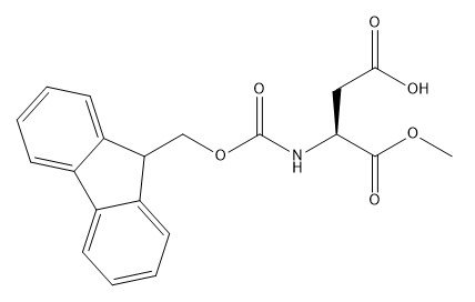 Derivati CAS No dell'aminoacido di purezza 98% .145038-52-4 Fmoc-asp-OMe C20H19NO6