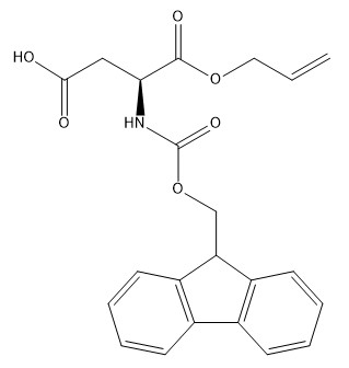 Polvere bianca no. 144120-53-6 Fmoc-Asp-OAll C22H21NO6 dei derivati ​​CAS dell'aminoacido di purezza 98%