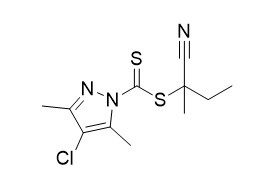 Reagente 2' della ZATTERA - purezza 95% di Cyanobutan-2'-yl-4-Chloro-3,5-dimethylpyrazole-1-carbodithioate C11H14ClN3S2
