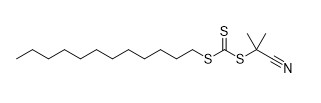 Propano CAS No del reagente 2-Cyano-2- della ZATTERA [sulfanyl (di dodecylsulfanylthiocarbonyl)]. 870196-83-1 solido giallo C17H31NS3