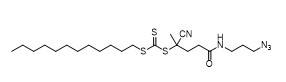 5 ((3-Azidopropyl)) - 2-cyano-5-oxopentan-2-yl amminici carbonotrithioate dodecilico CAS No.	1644536-24-2 C22H39N5OS3
