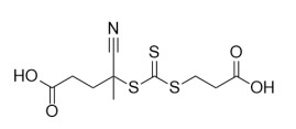 4 ((((2-Carboxyethyl) tio) polvere gialla acida tio di Carbonothioyl)) - 4-Cyanopentanoic CAS 2055041-03-5 C10H13NO4S3