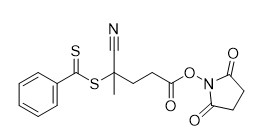 Reagente CAS della ZATTERA di N-Succinimidyl 4-Cyano-4- (Phenylcarbonothioylthio) Pentanoate 864066-74-0 C17H16N2O4S2 95%