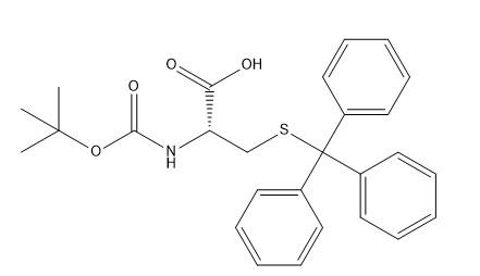 Derivati CAS 21947-98-8 Boc-Cys (Trt) - polvere dell'aminoacido di 98% dell'OH C27H29NO4S