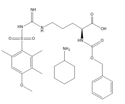 Derivati CAS 80745-09-1 Z-Arg (Mtr) - OH.CHA C30H45N5O7S dell'aminoacido di purezza 98%