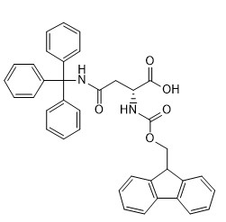Derivati CAS 180570-71-2 Fmoc-D-Asn (Trt) - OH C38H32N2O5 dell'aminoacido di purezza 98%