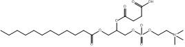 CAS 118426-36-1 2 (ossi (3-Carboxypropanoyl)) - (dodecanolossi) (fosfato propilico 3 dell'etile 2 (di trimethylammonio))